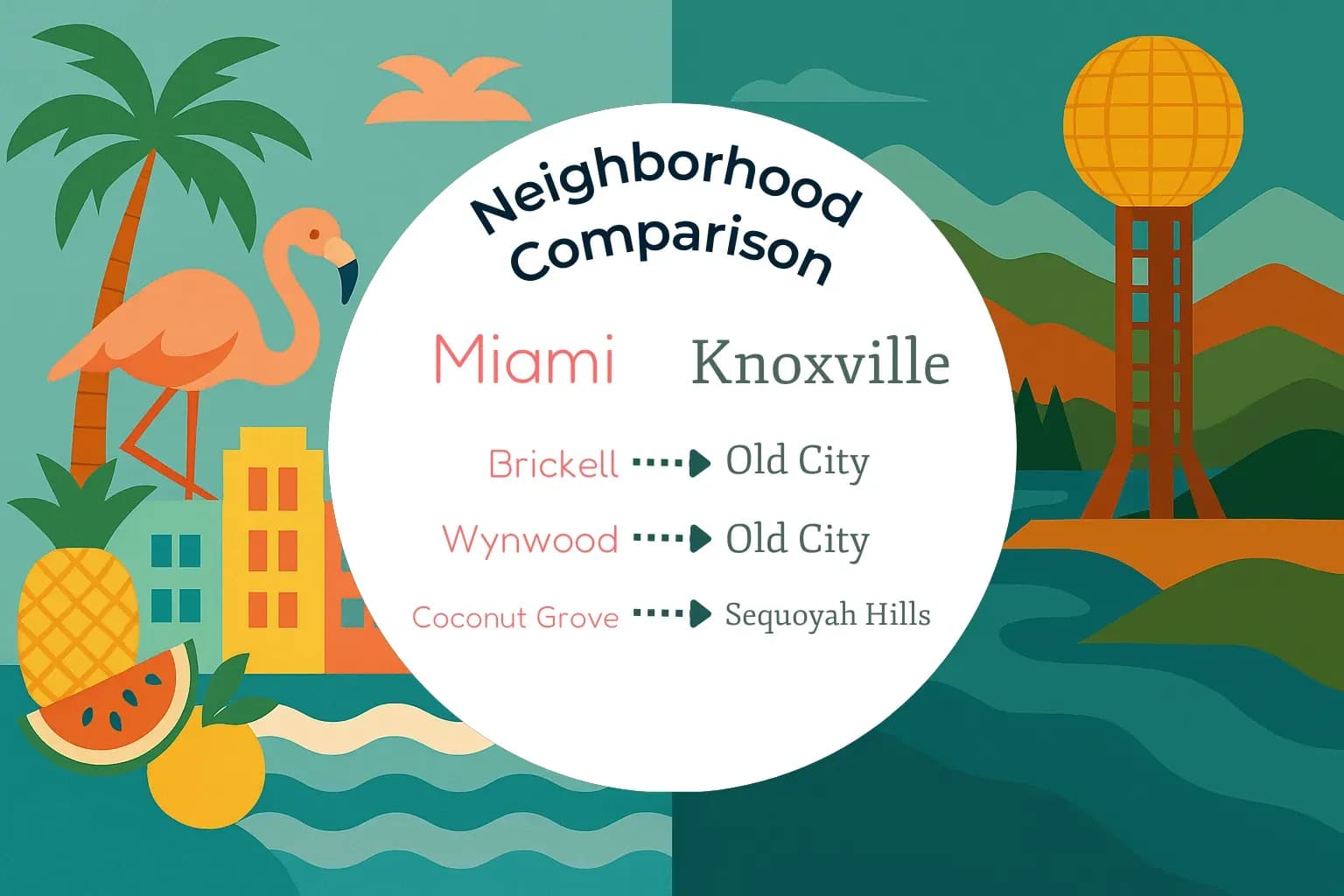 Miami vs Knoxville Neighborhood Comparison