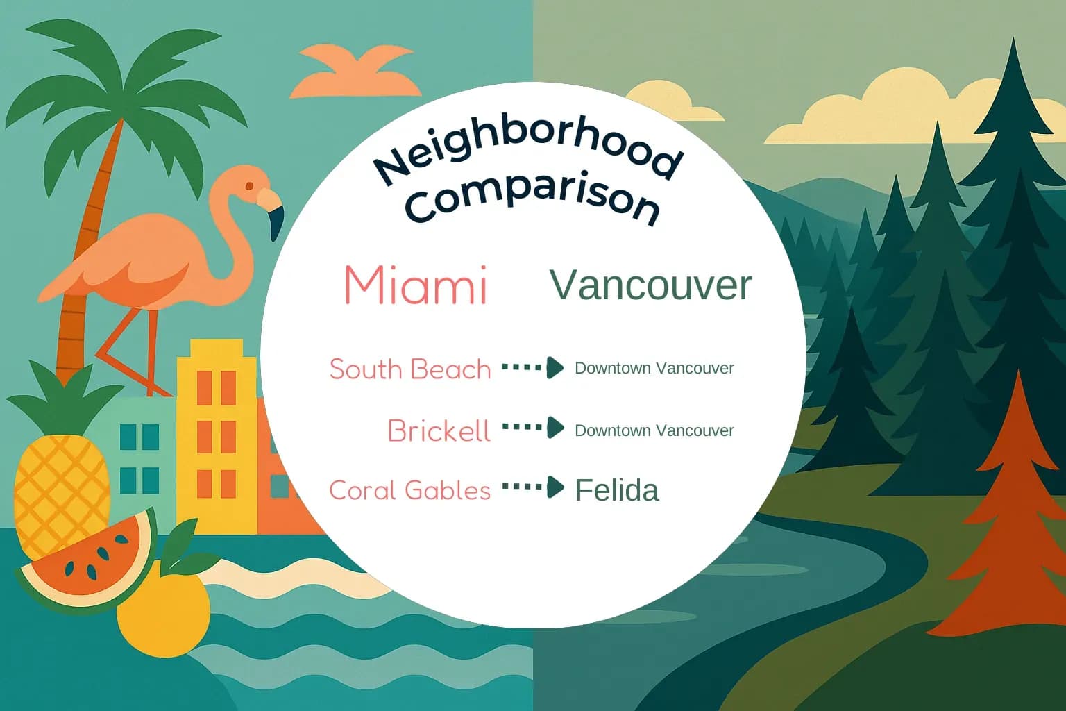 Miami vs Vancouver Neighborhood Comparison