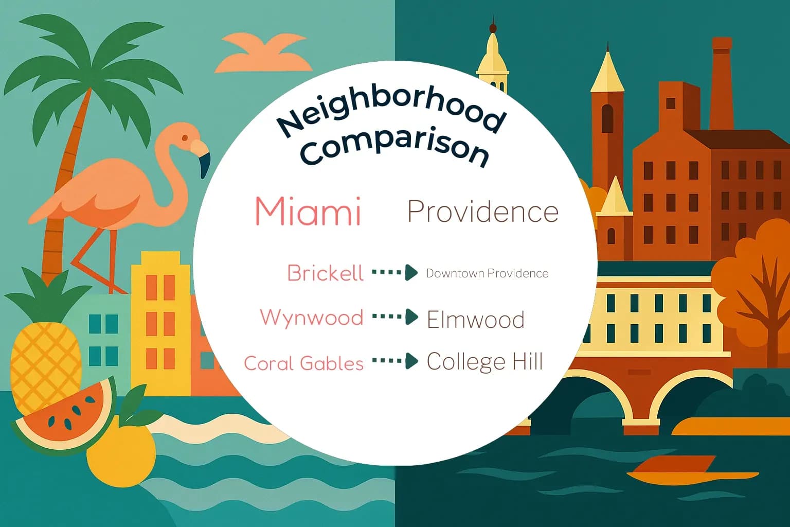 Miami vs Providence Neighborhood Comparison