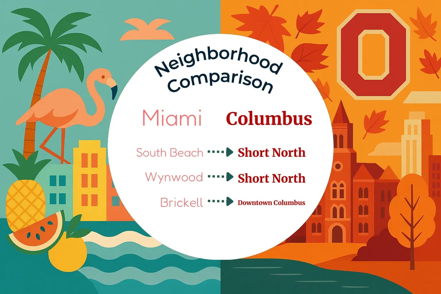 Miami vs Columbus Neighborhood Comparison