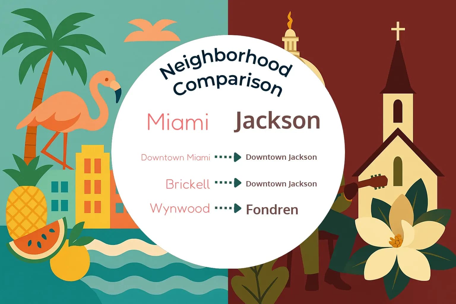 Miami vs Jackson Neighborhood Comparison
