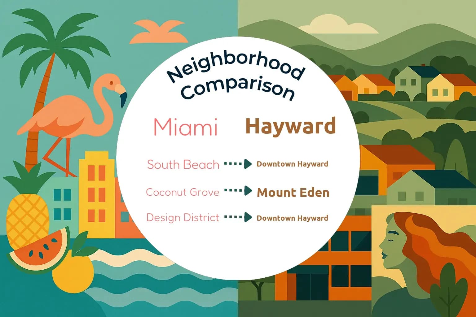 Miami vs Hayward Neighborhood Comparison