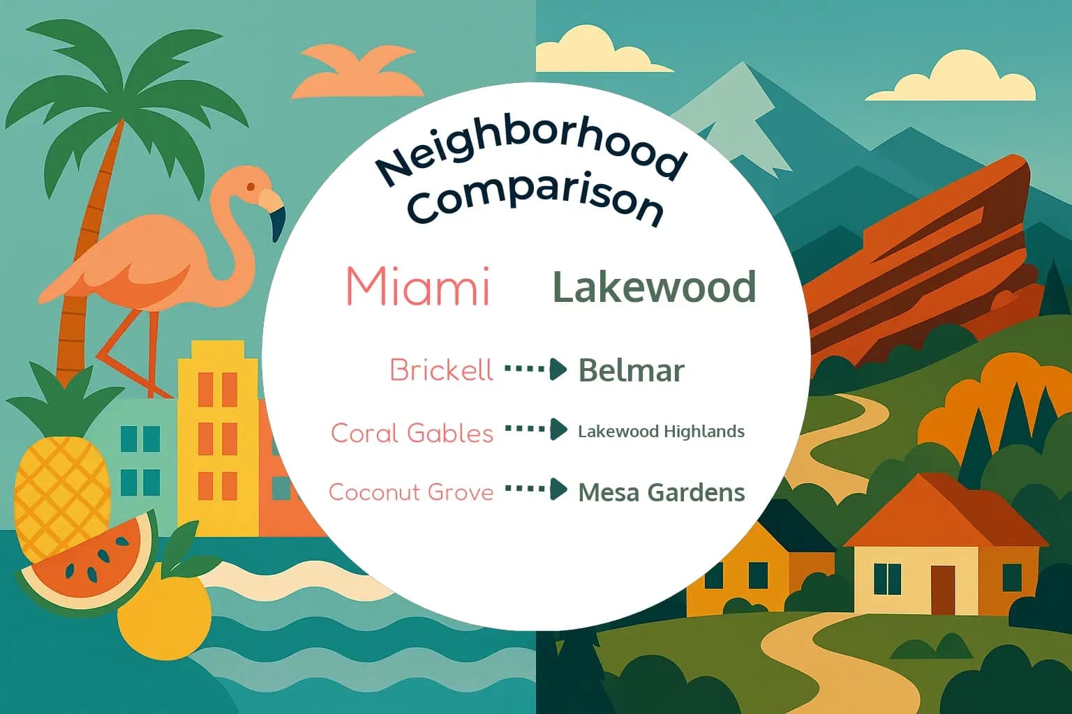 Miami vs Lakewood Neighborhood Comparison