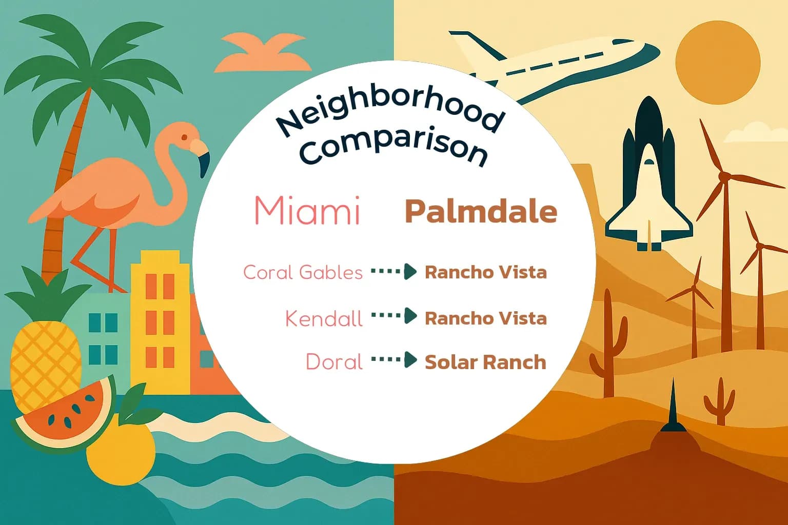 Miami vs Palmdale Neighborhood Comparison