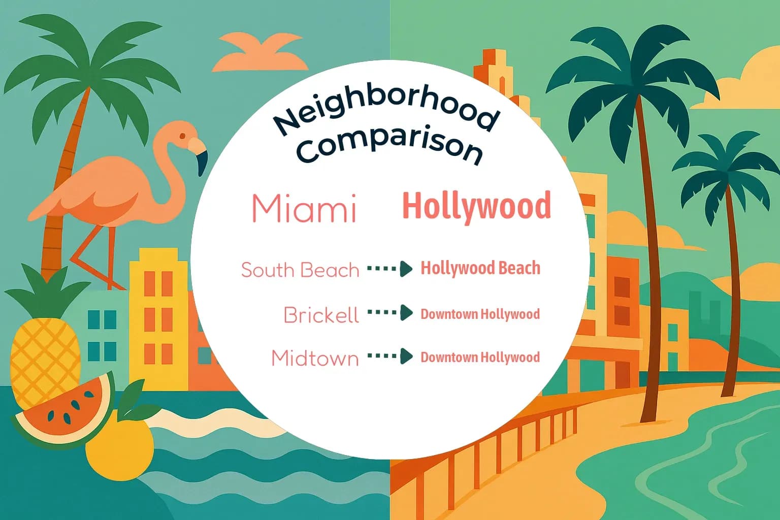 Miami vs Hollywood Neighborhood Comparison