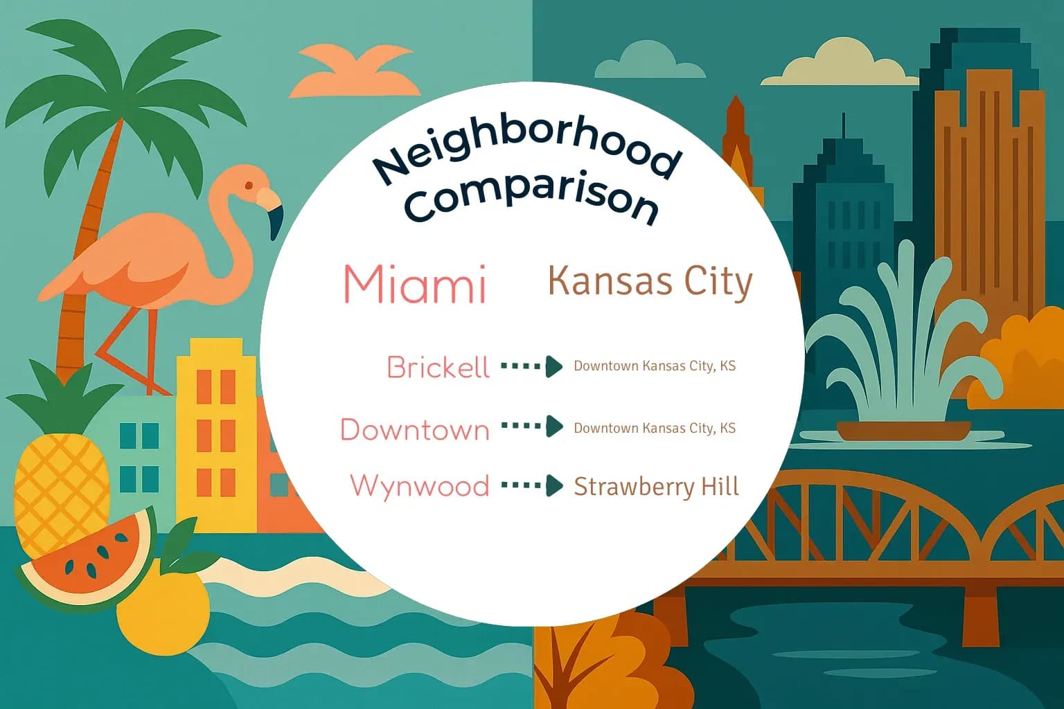 Miami vs Kansas City Neighborhood Comparison