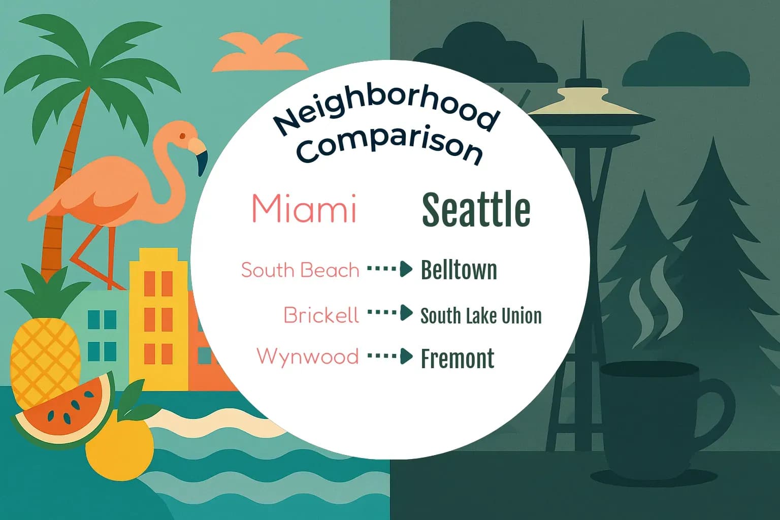 Miami vs Seattle Neighborhood Comparison