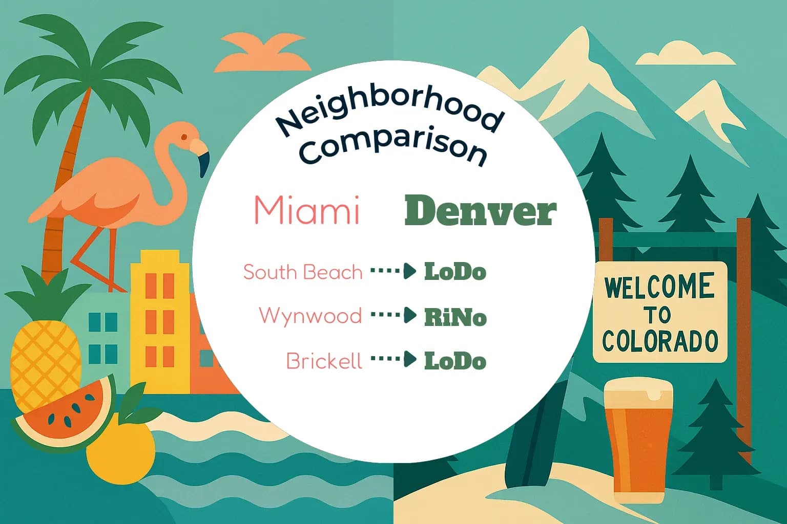 Miami vs Denver Neighborhood Comparison