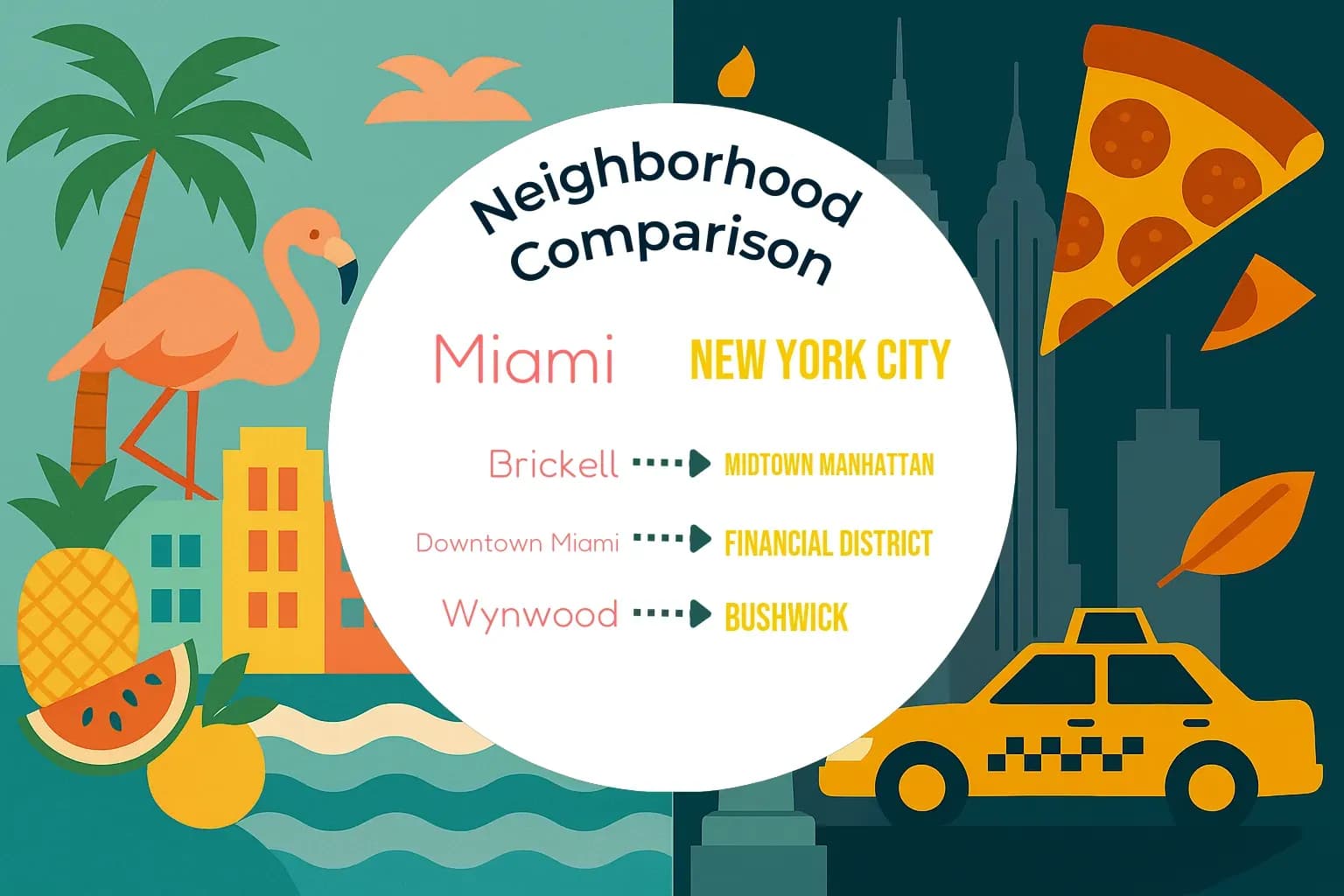 Miami vs New York City Neighborhood Comparison