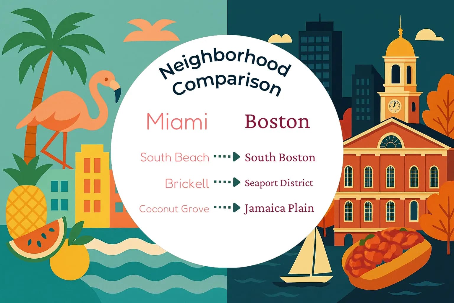 Miami vs Boston Neighborhood Comparison