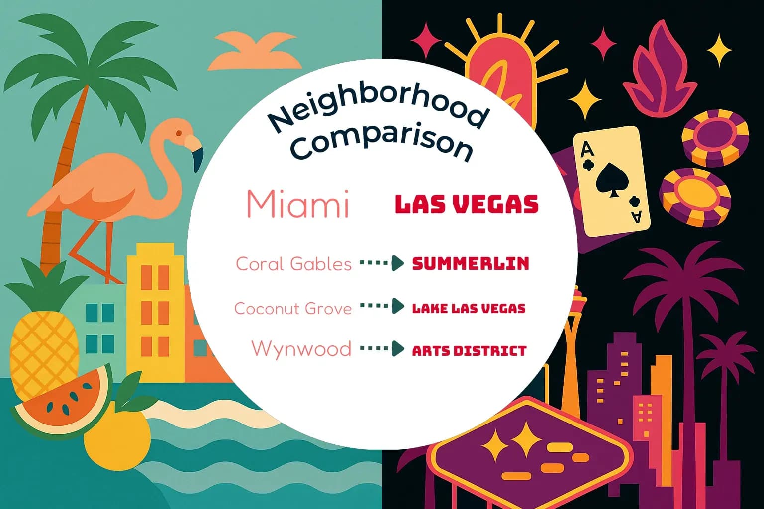 Miami vs Las Vegas Neighborhood Comparison