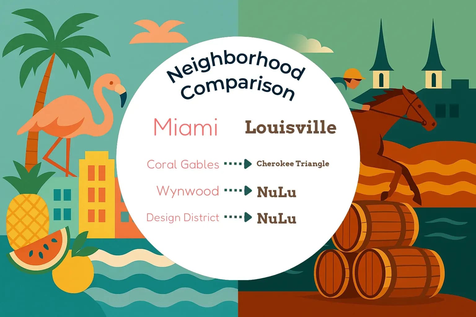 Miami vs Louisville Neighborhood Comparison