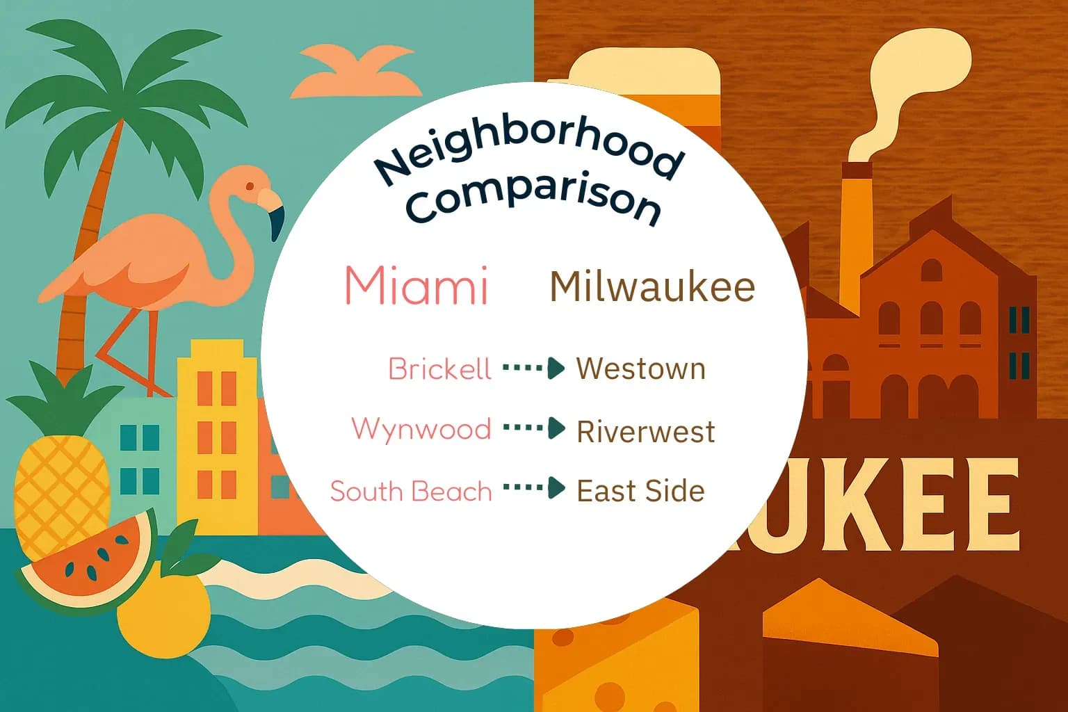 Miami vs Milwaukee Neighborhood Comparison