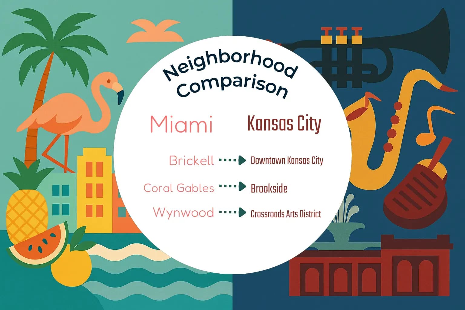 Miami vs Kansas City Neighborhood Comparison