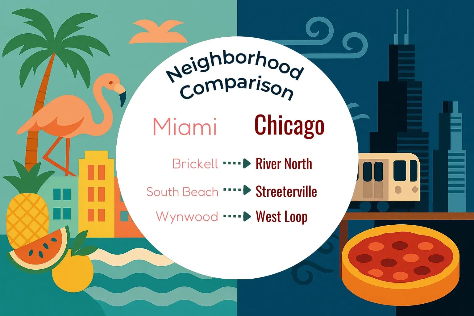 Miami vs Chicago Neighborhood Comparison