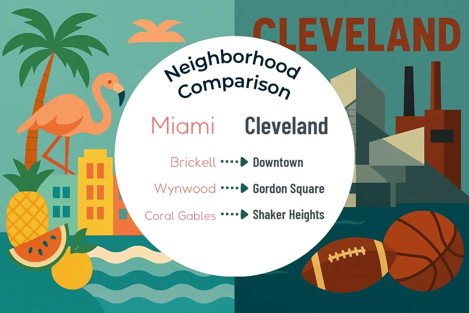 Miami vs Cleveland Neighborhood Comparison
