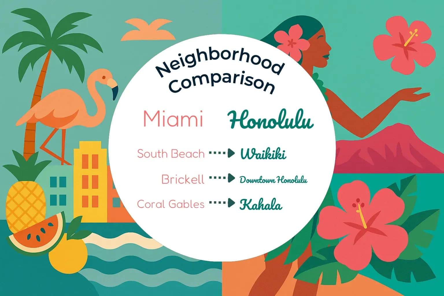 Miami vs Honolulu Neighborhood Comparison