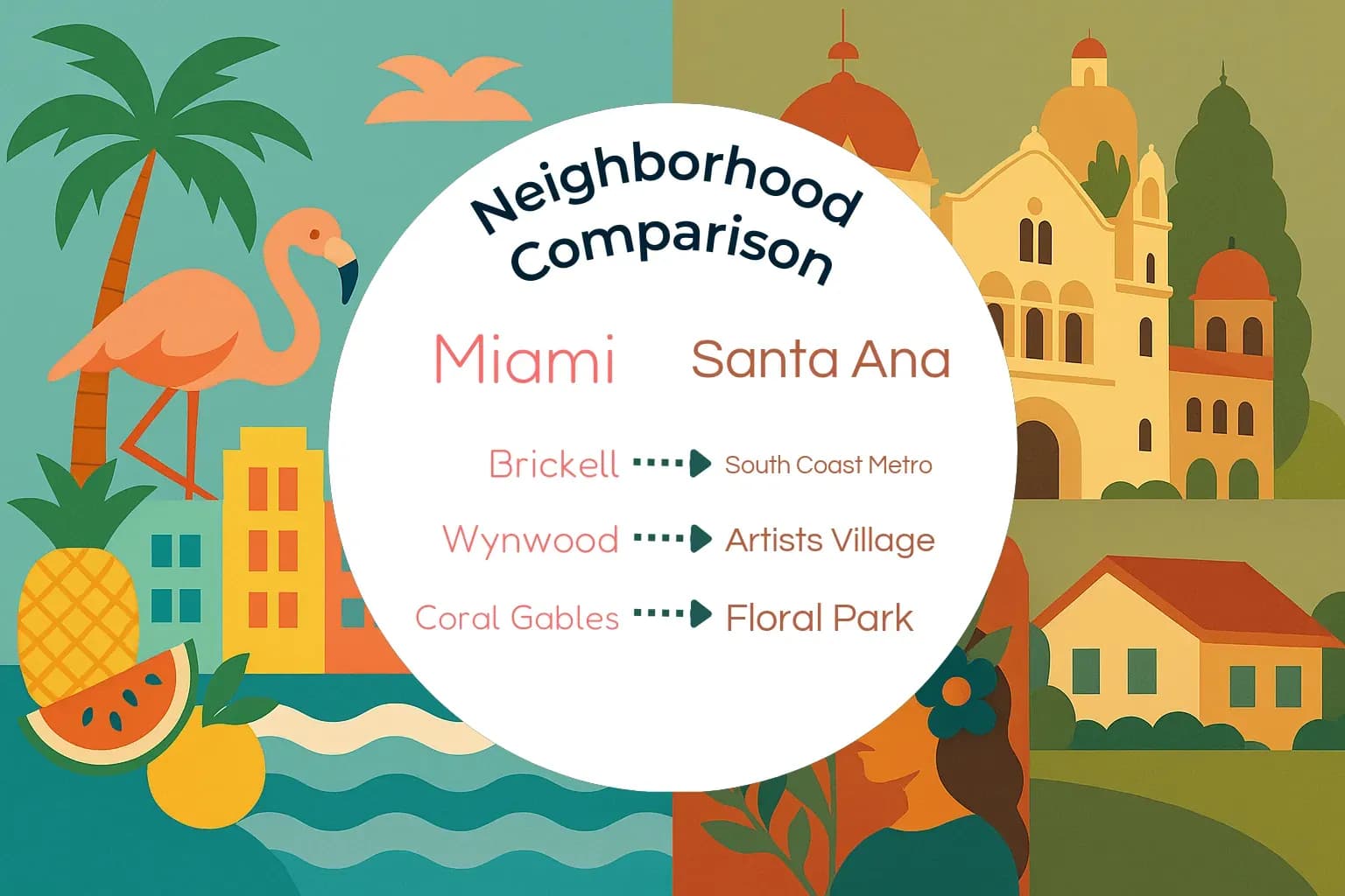 Miami vs Santa Ana Neighborhood Comparison