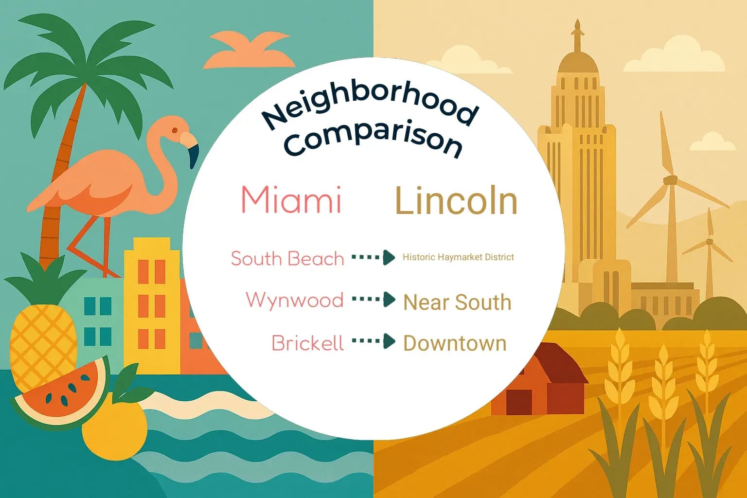 Miami vs Lincoln Neighborhood Comparison