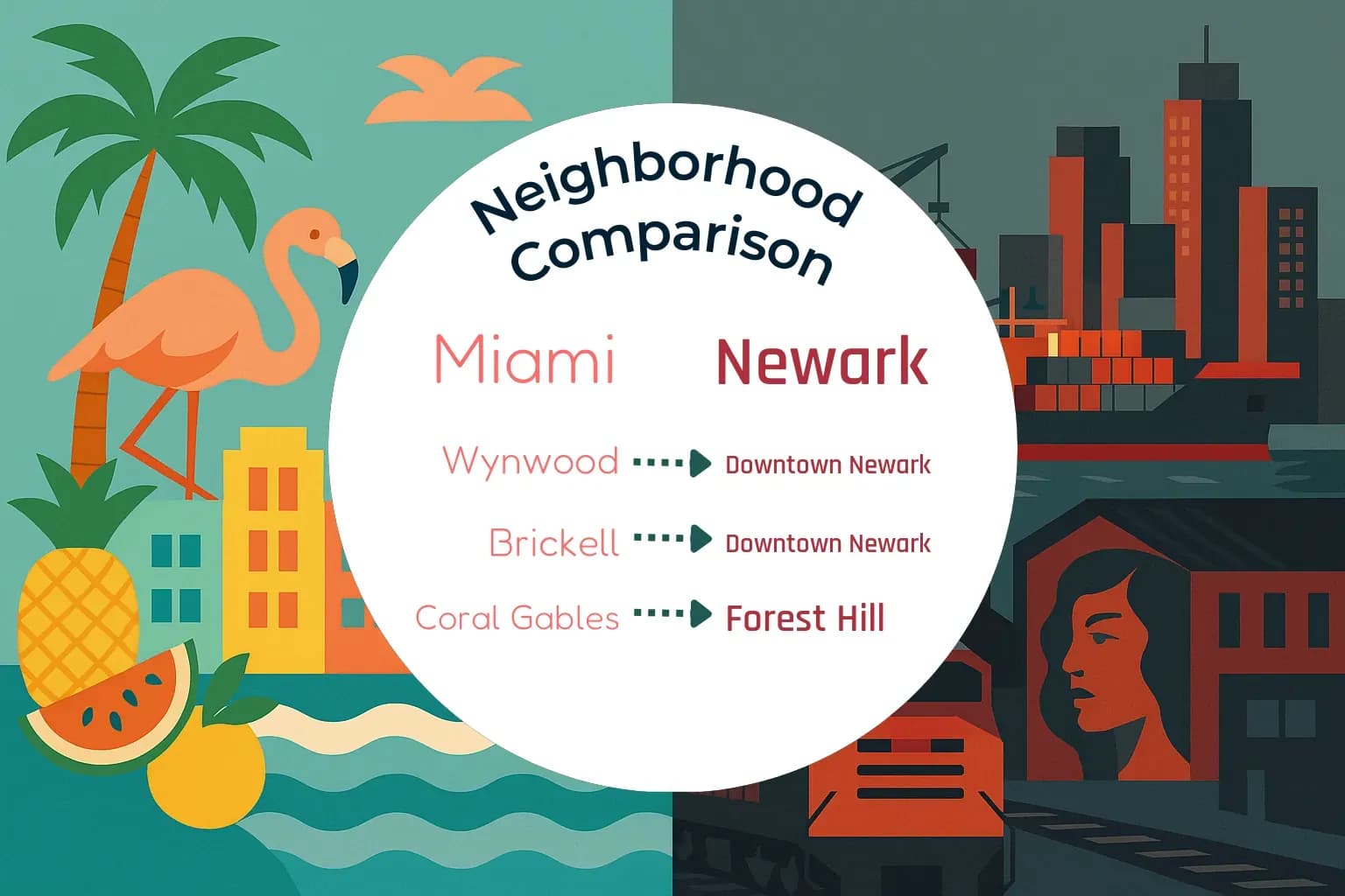 Miami vs Newark Neighborhood Comparison