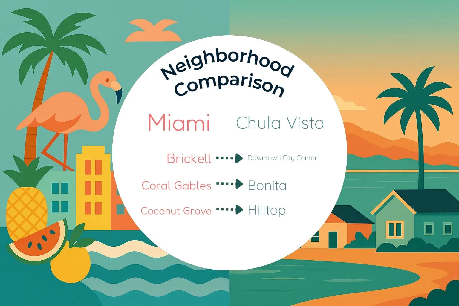 Miami vs Chula Vista Neighborhood Comparison