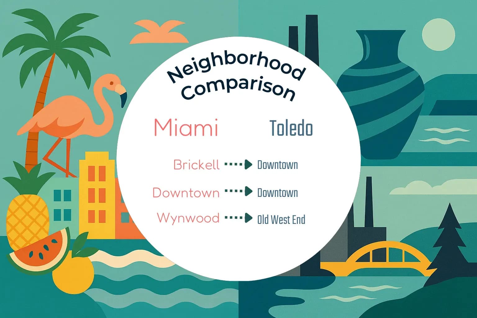 Miami vs Toledo Neighborhood Comparison