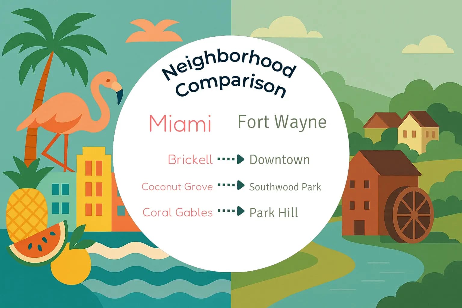 Miami vs Fort Wayne Neighborhood Comparison