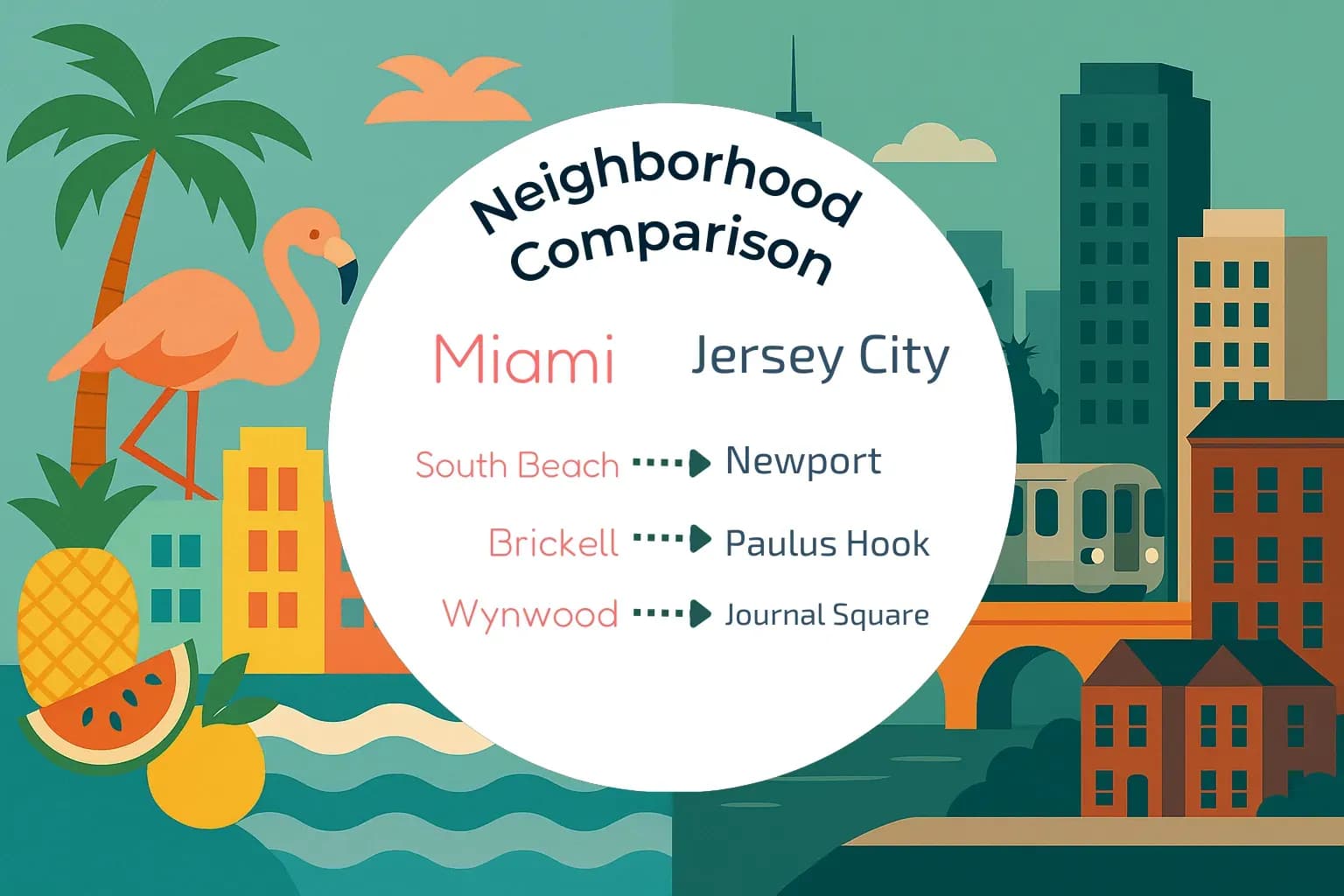 Miami vs Jersey City Neighborhood Comparison
