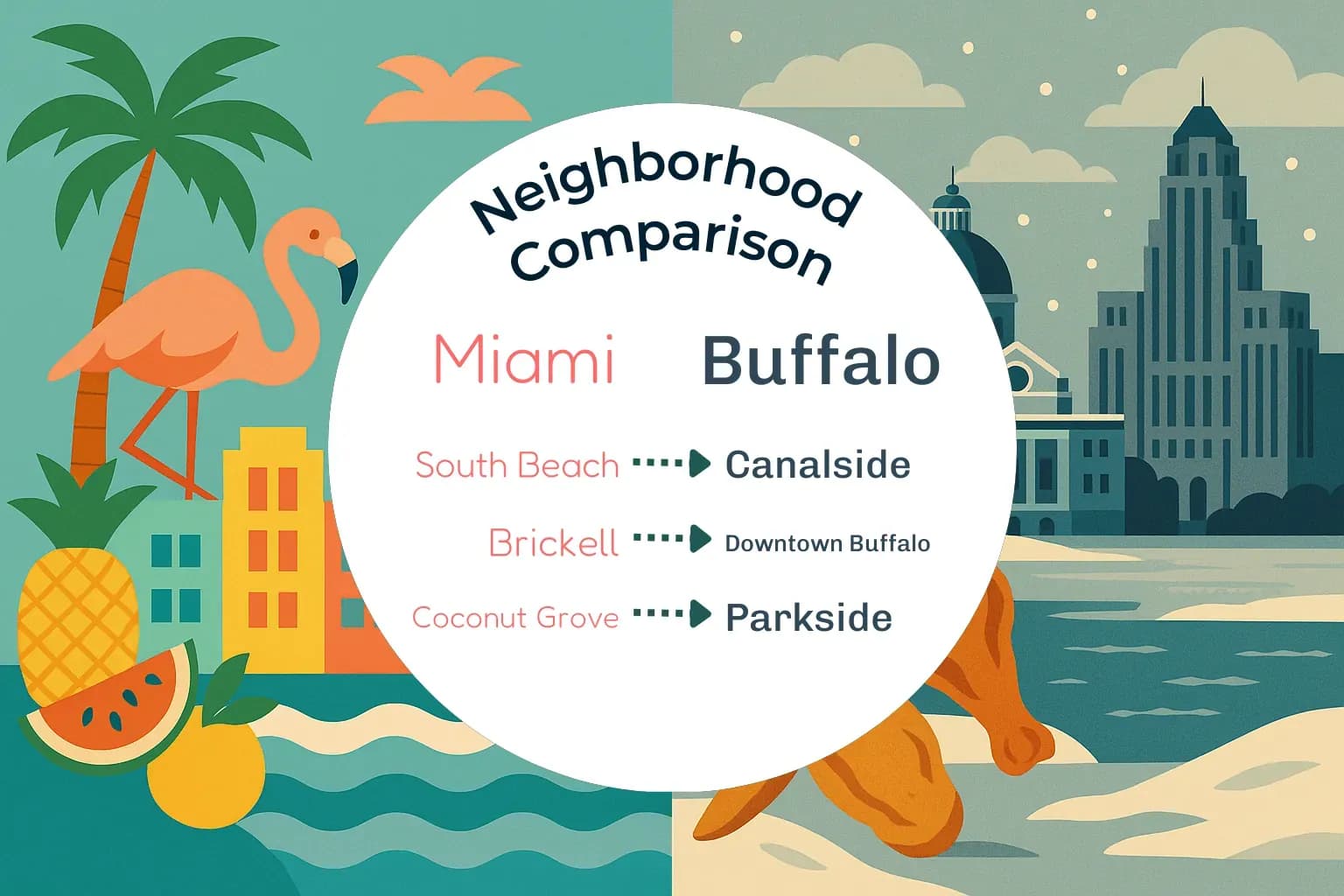 Miami vs Buffalo Neighborhood Comparison