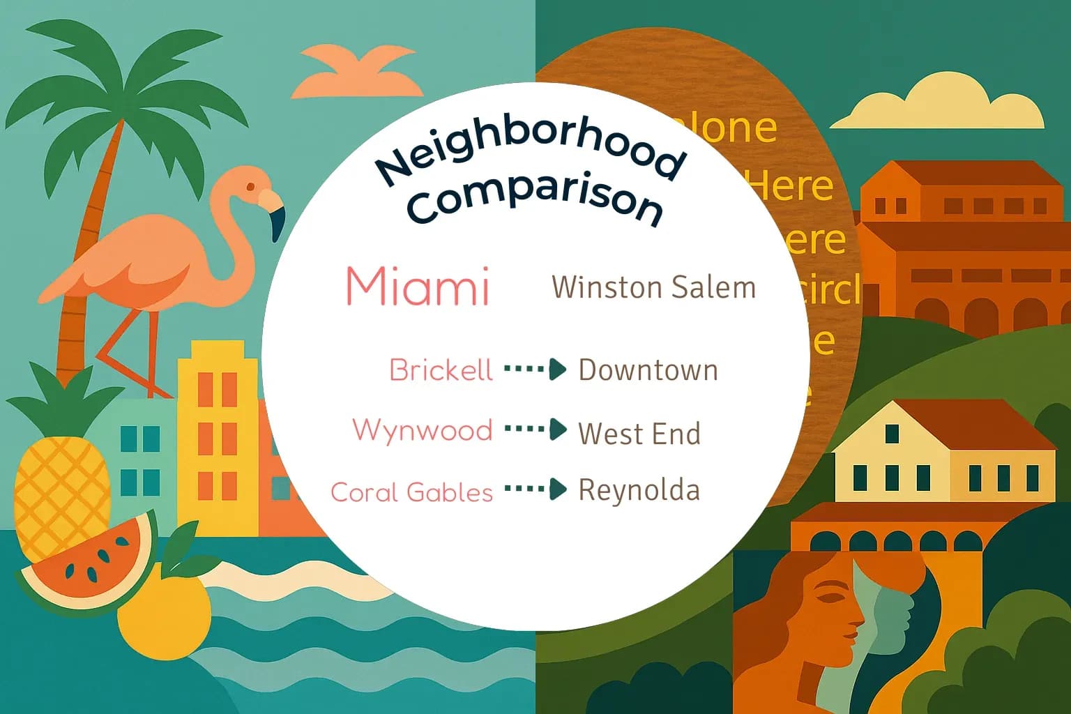 Miami vs Winston Salem Neighborhood Comparison