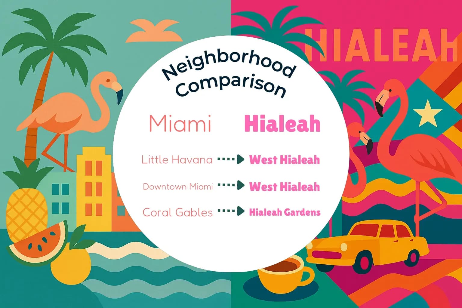 Miami vs Hialeah Neighborhood Comparison