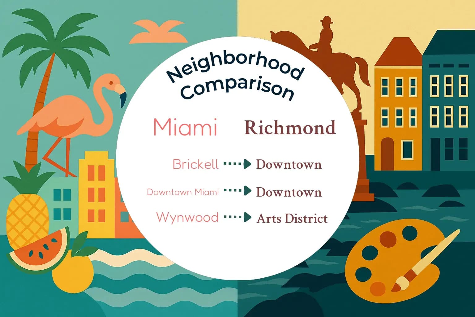 Miami vs Richmond Neighborhood Comparison
