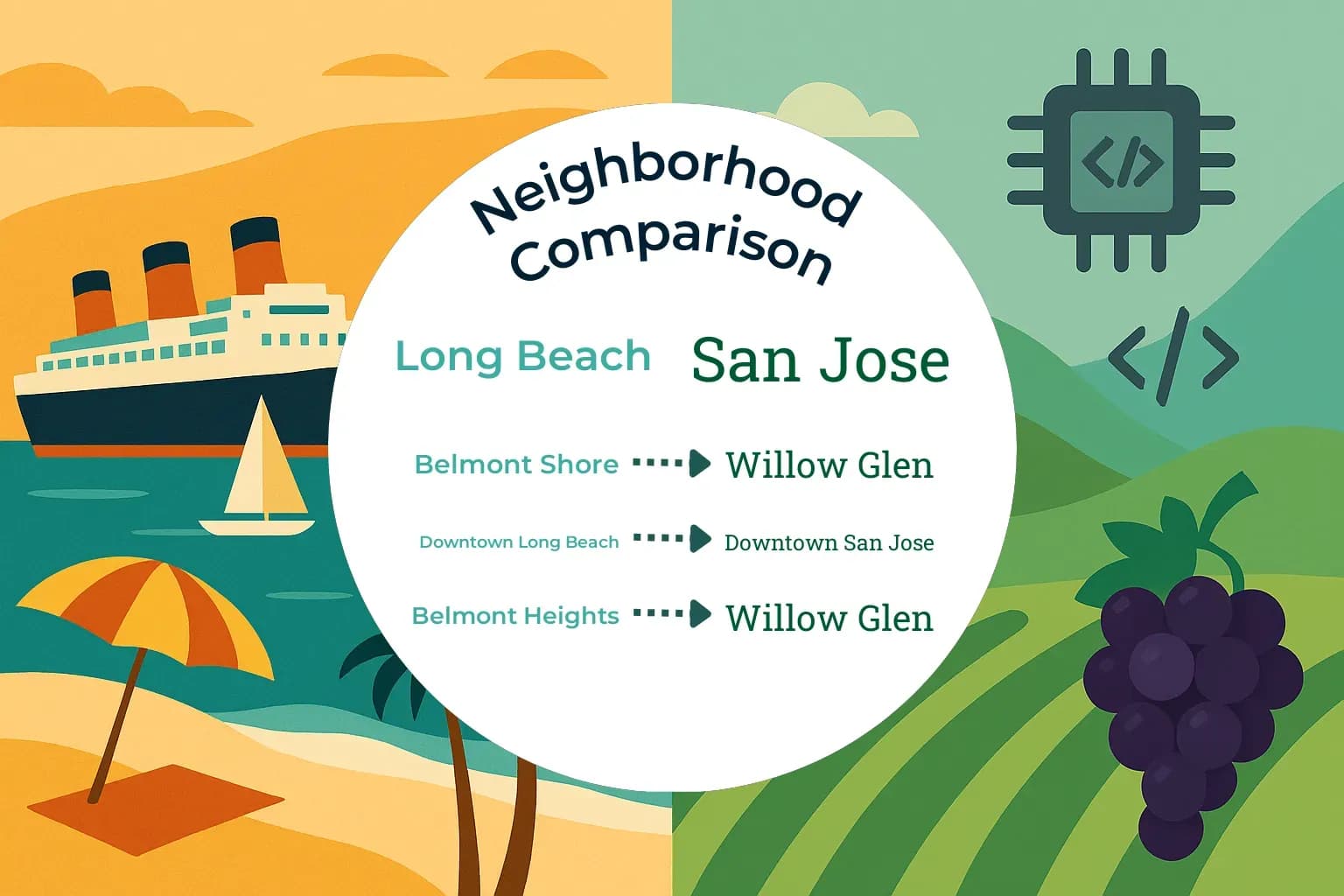 Long Beach vs San Jose Neighborhood Comparison