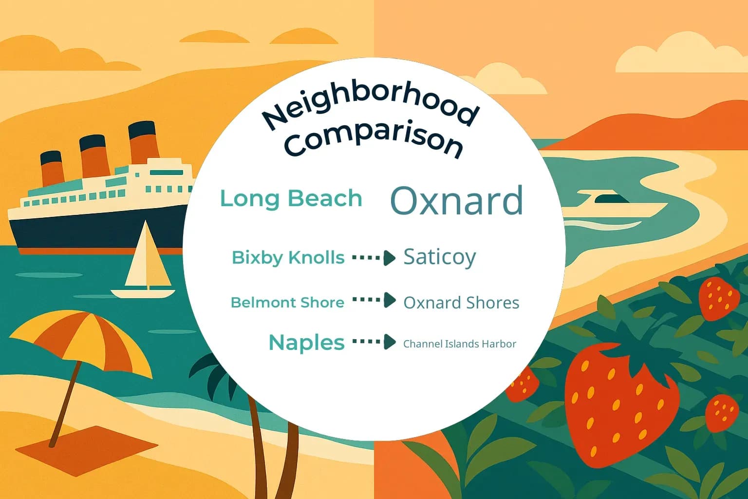 Long Beach vs Oxnard Neighborhood Comparison