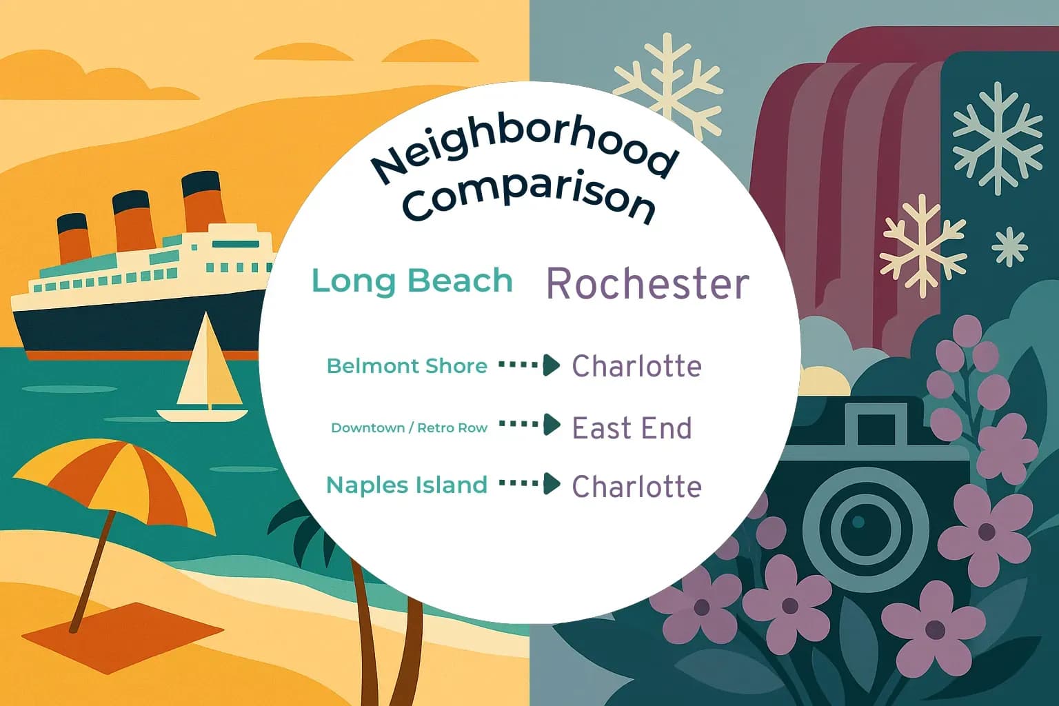 Long Beach vs Rochester Neighborhood Comparison