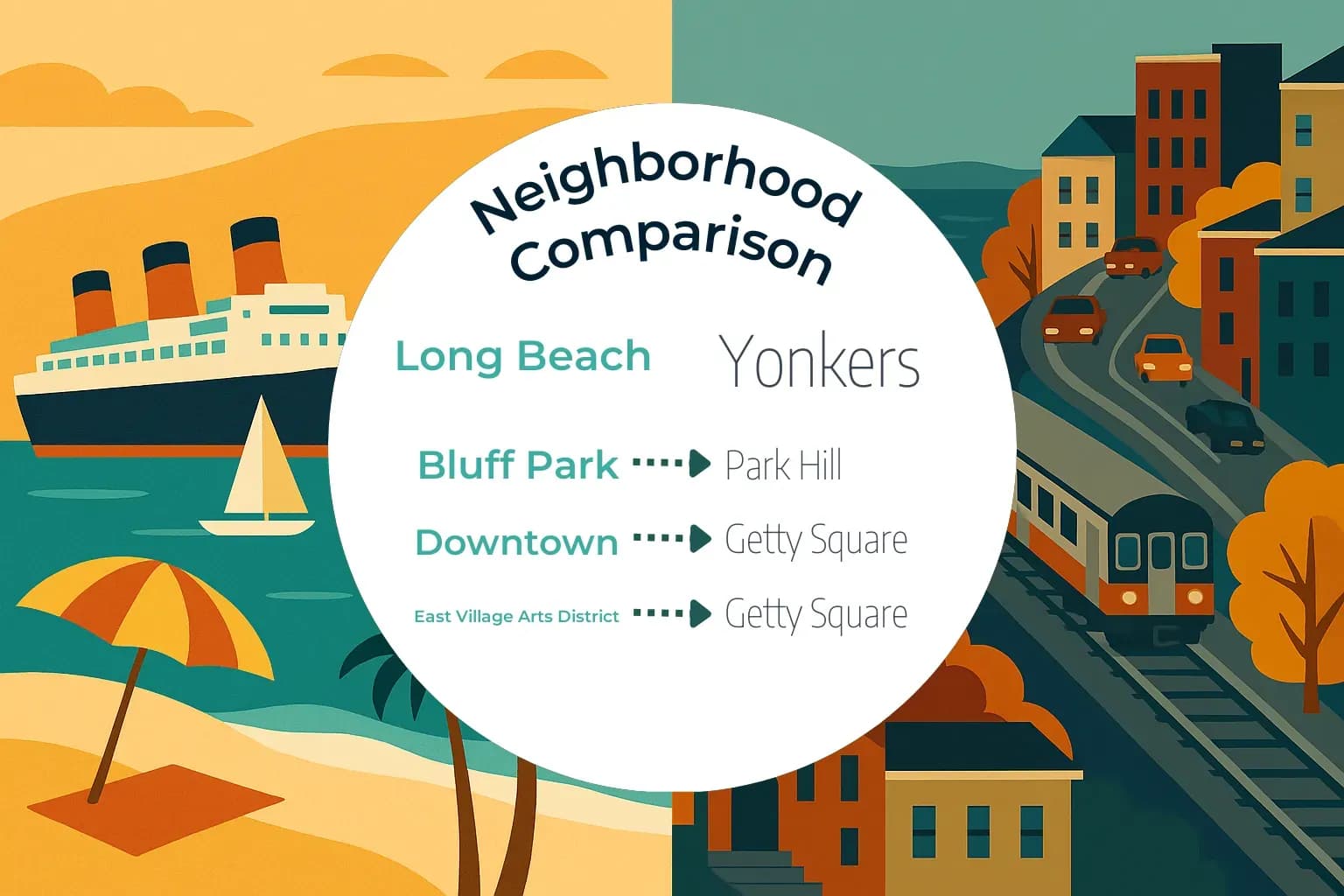Long Beach vs Yonkers Neighborhood Comparison