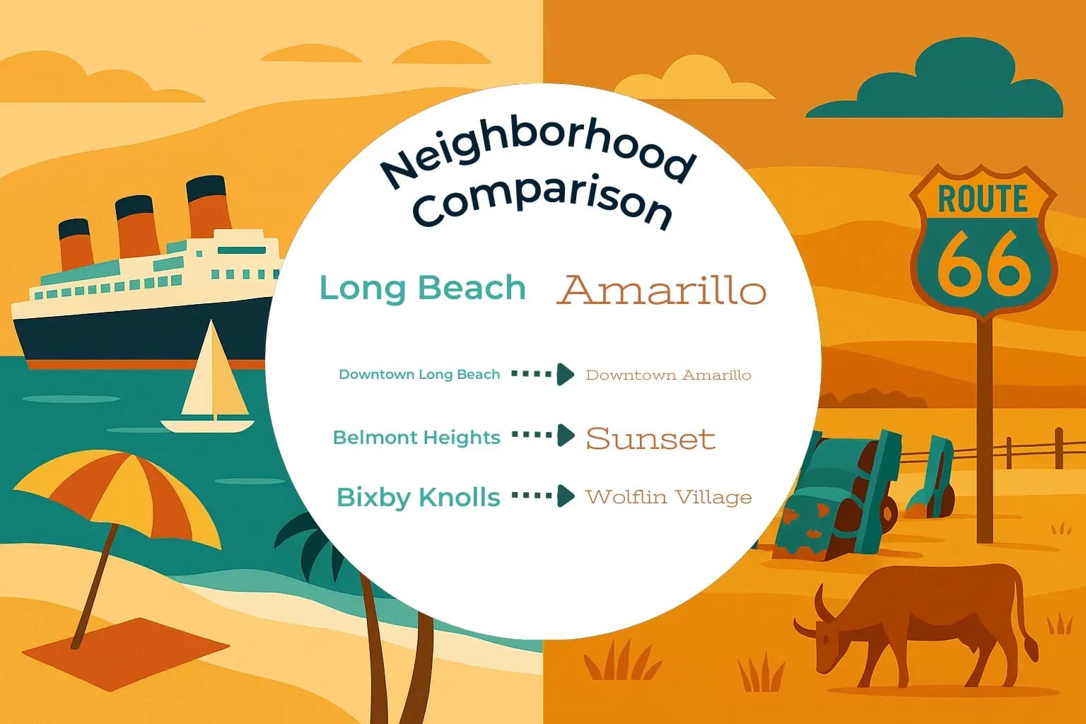 Long Beach vs Amarillo Neighborhood Comparison