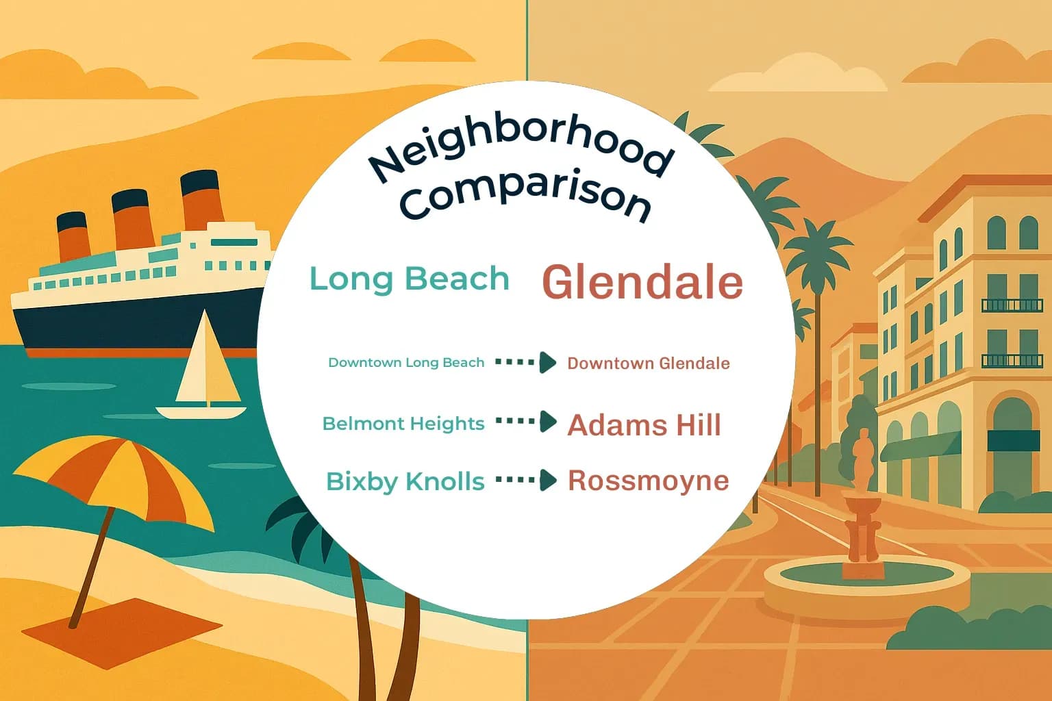 Long Beach vs Glendale Neighborhood Comparison