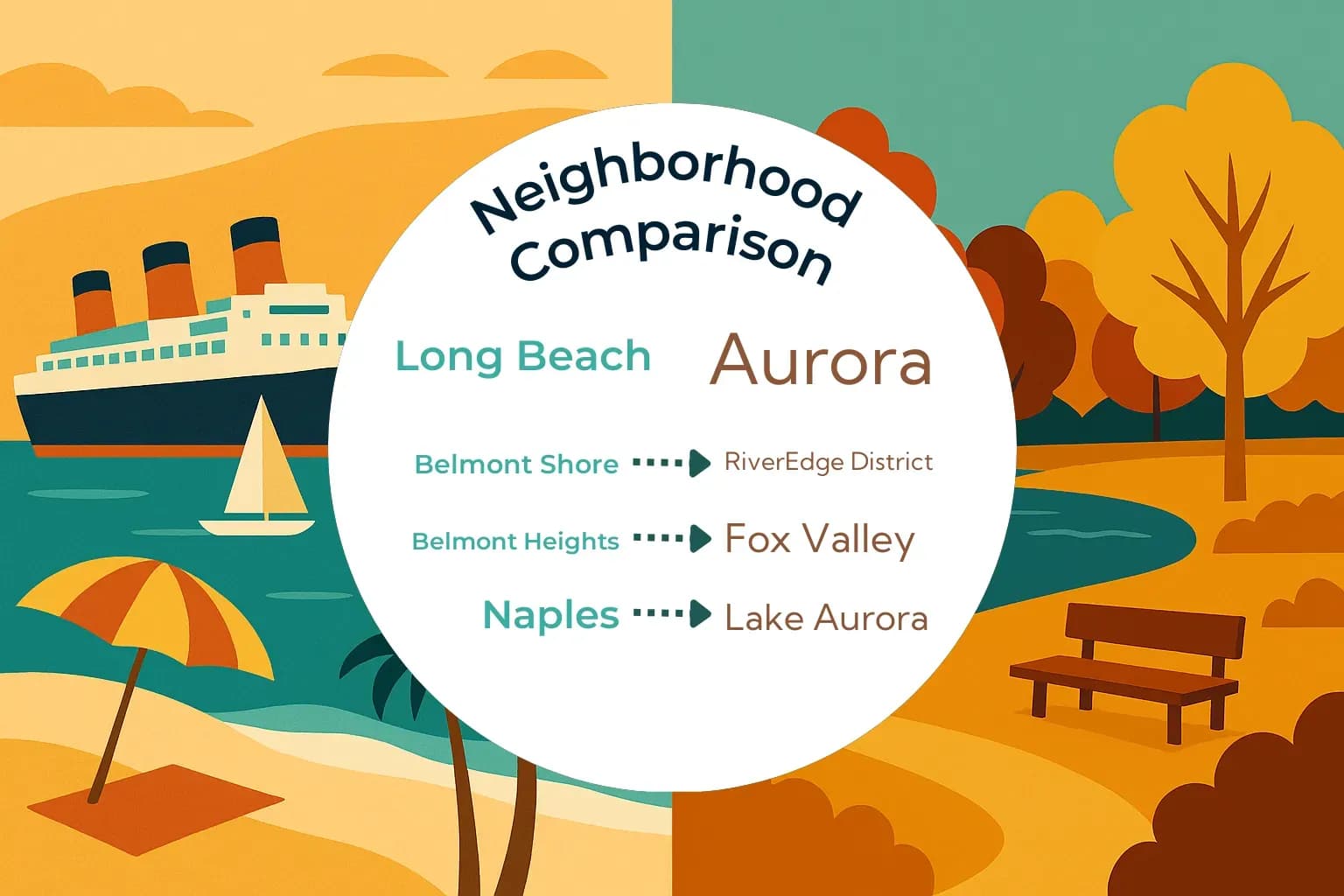Long Beach vs Aurora Neighborhood Comparison