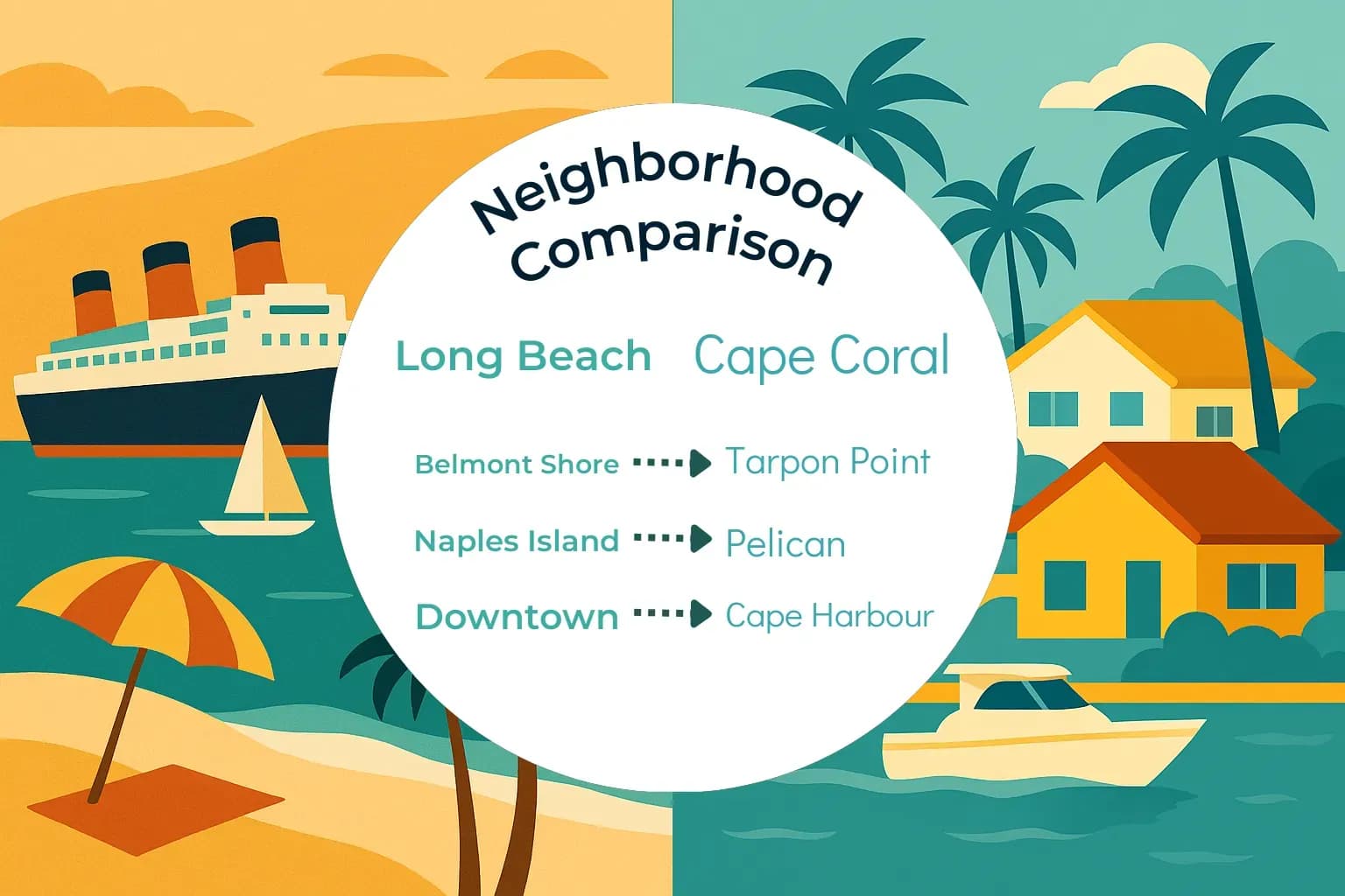 Long Beach vs Cape Coral Neighborhood Comparison