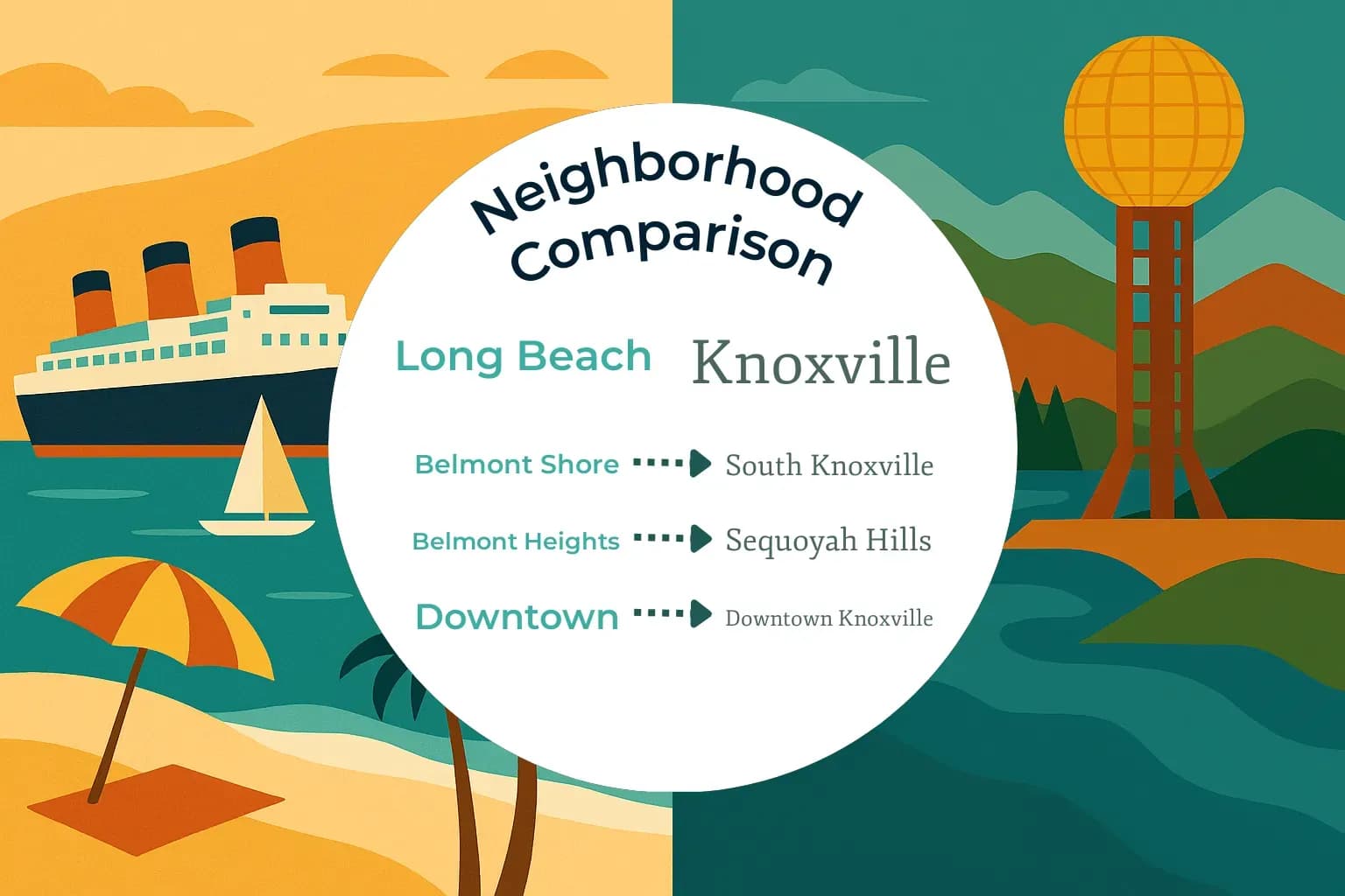 Long Beach vs Knoxville Neighborhood Comparison