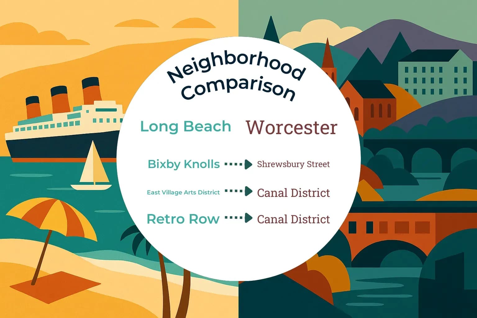 Long Beach vs Worcester Neighborhood Comparison