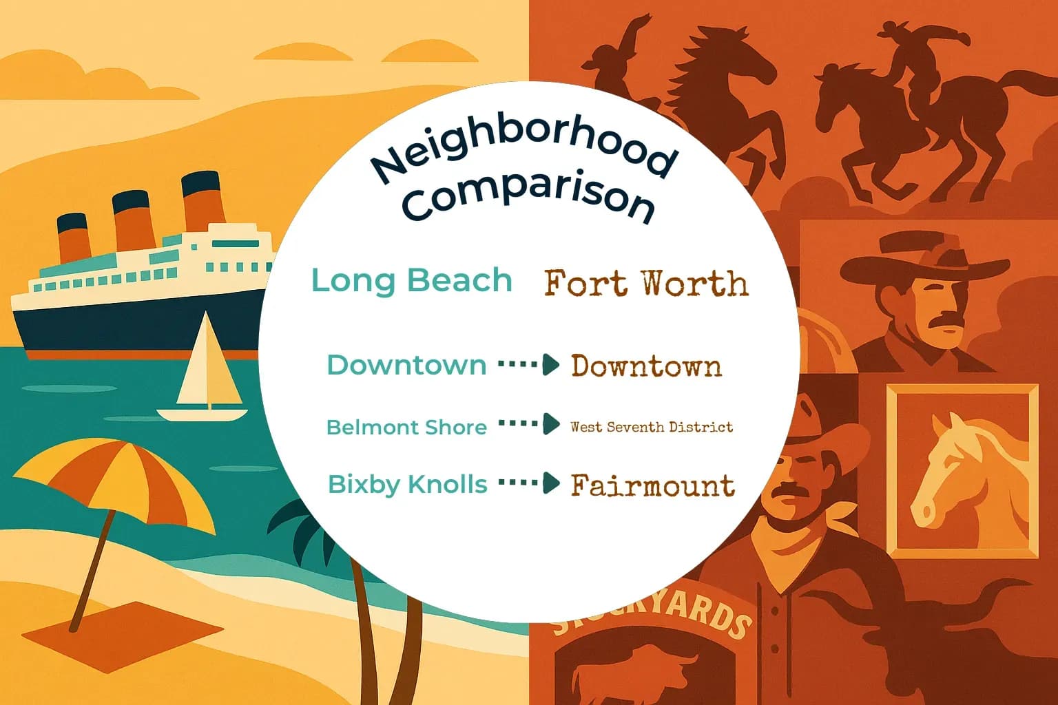 Long Beach vs Fort Worth Neighborhood Comparison