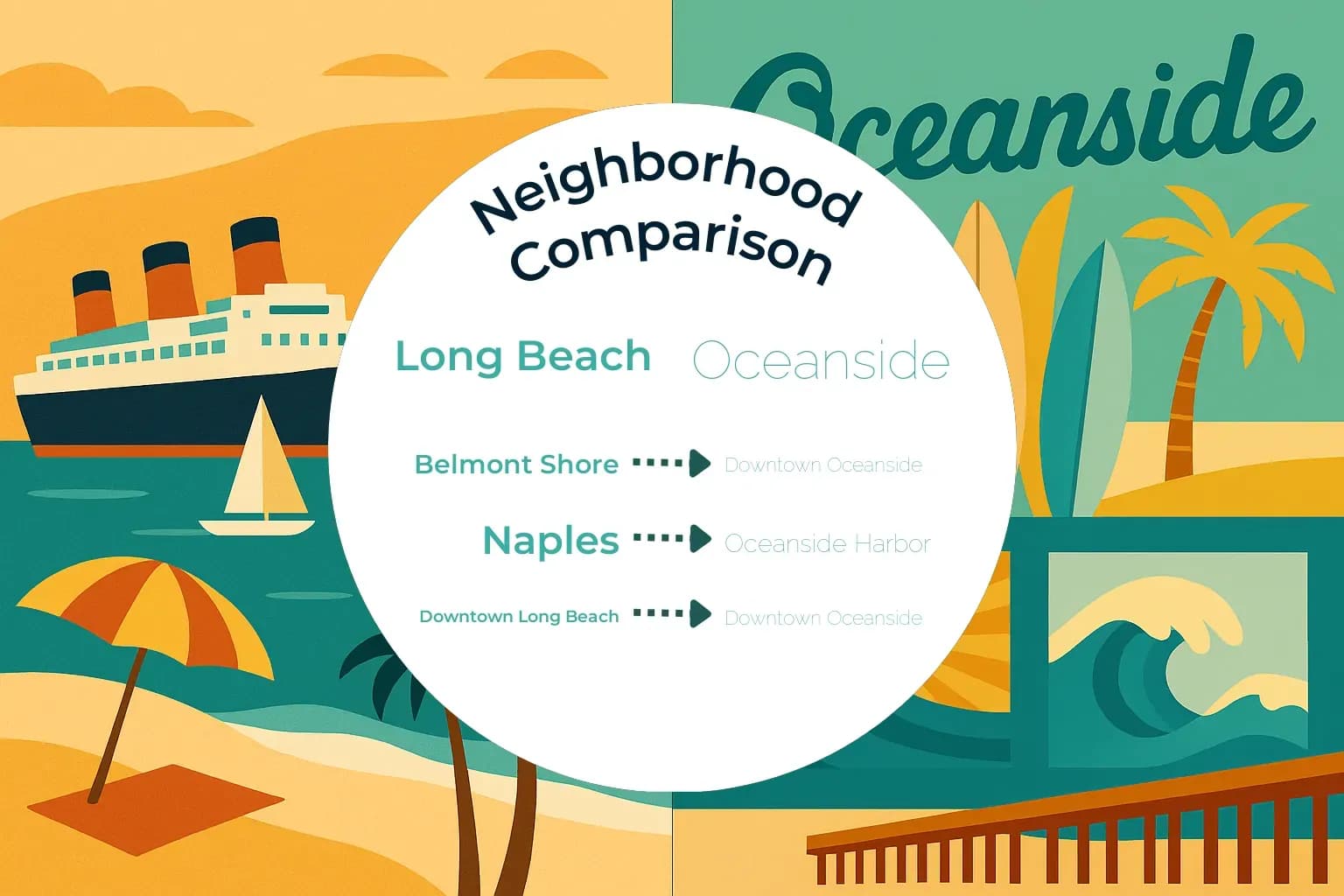 Long Beach vs Oceanside Neighborhood Comparison