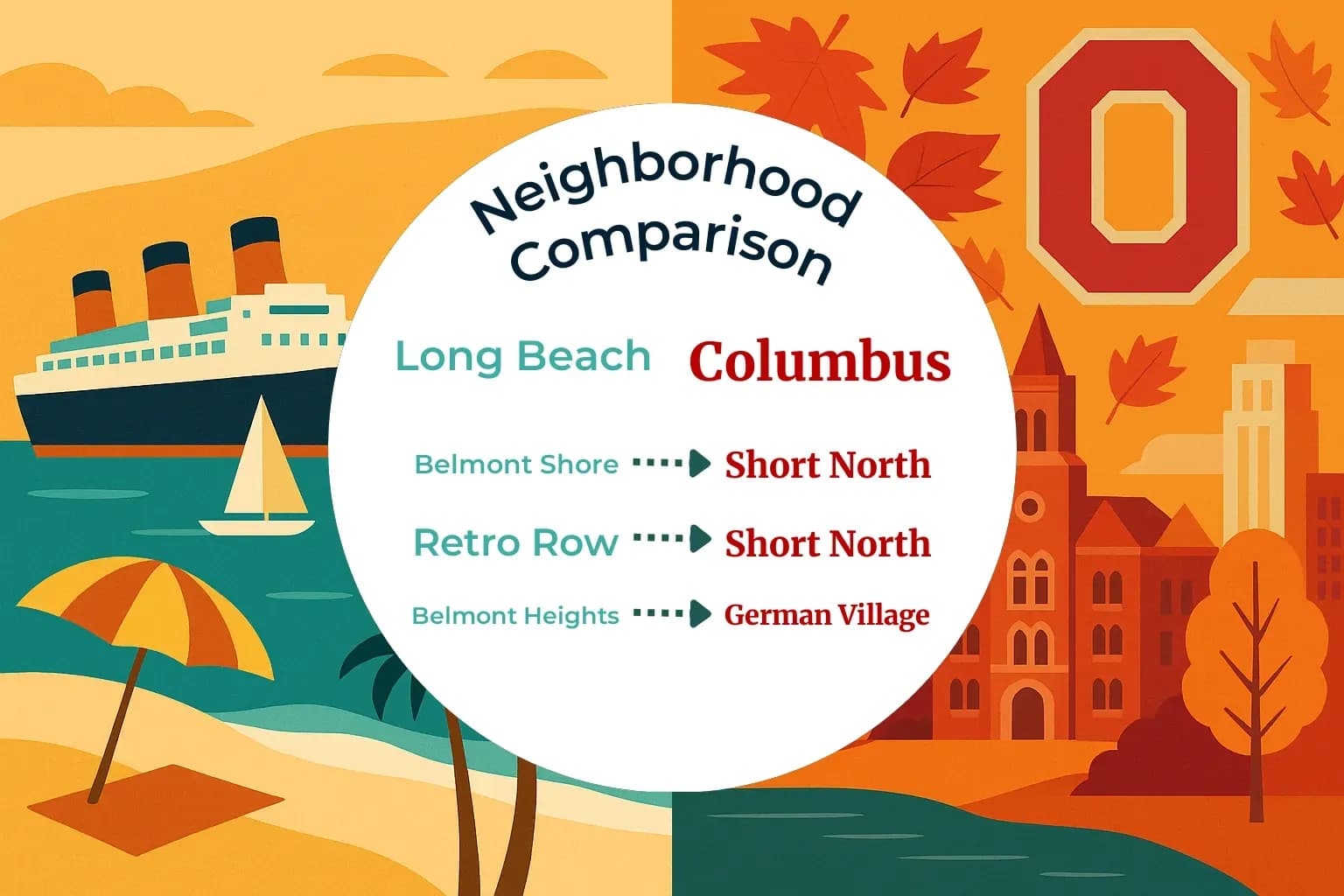 Long Beach vs Columbus Neighborhood Comparison