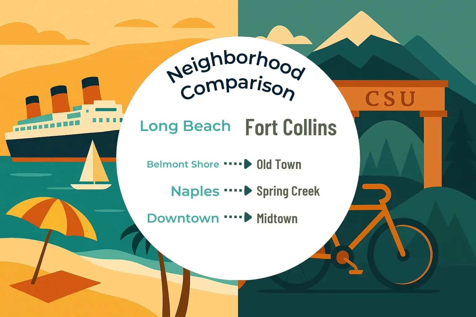Long Beach vs Fort Collins Neighborhood Comparison