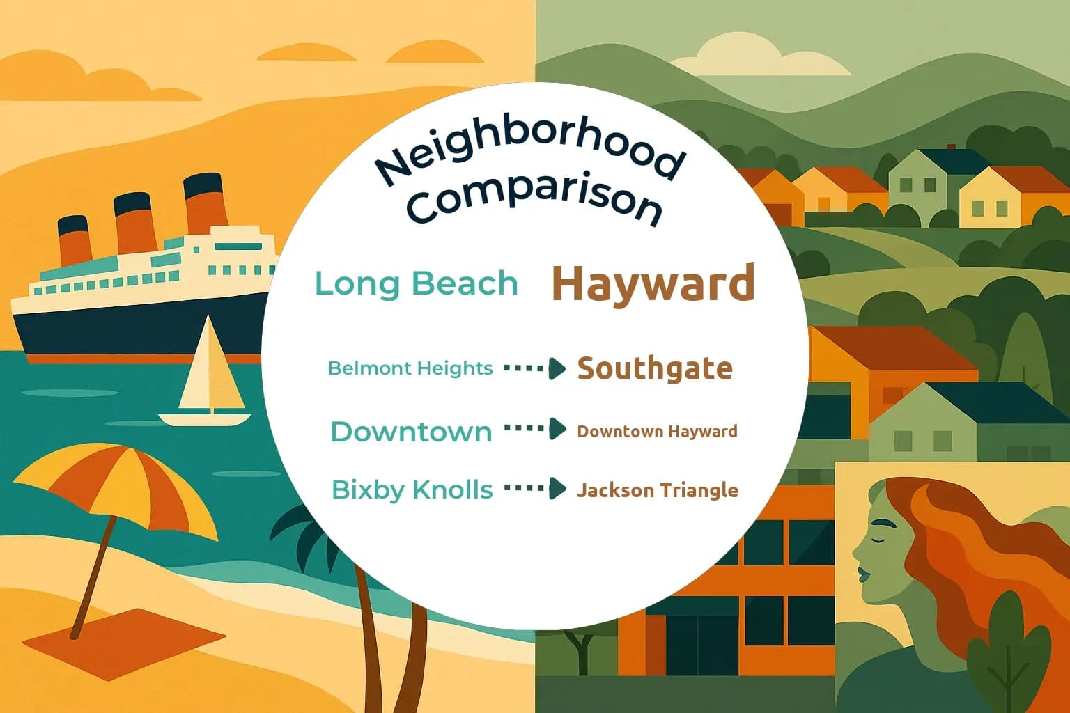 Long Beach vs Hayward Neighborhood Comparison
