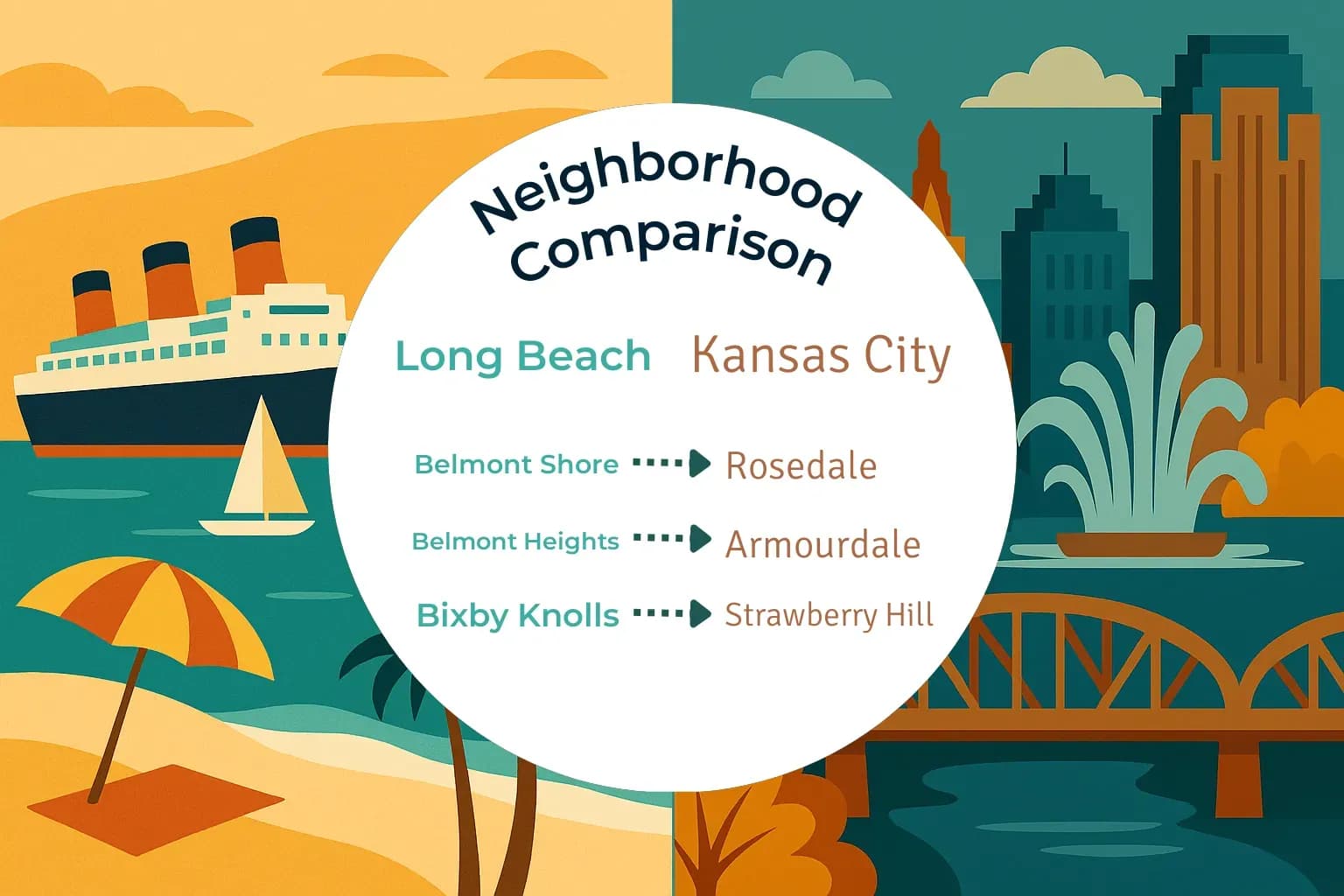 Long Beach vs Kansas City Neighborhood Comparison