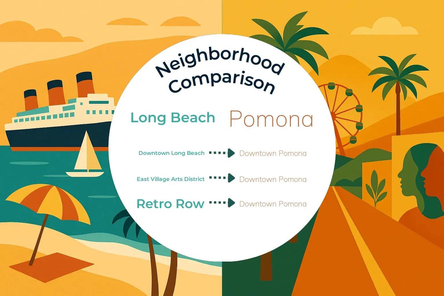 Long Beach vs Pomona Neighborhood Comparison