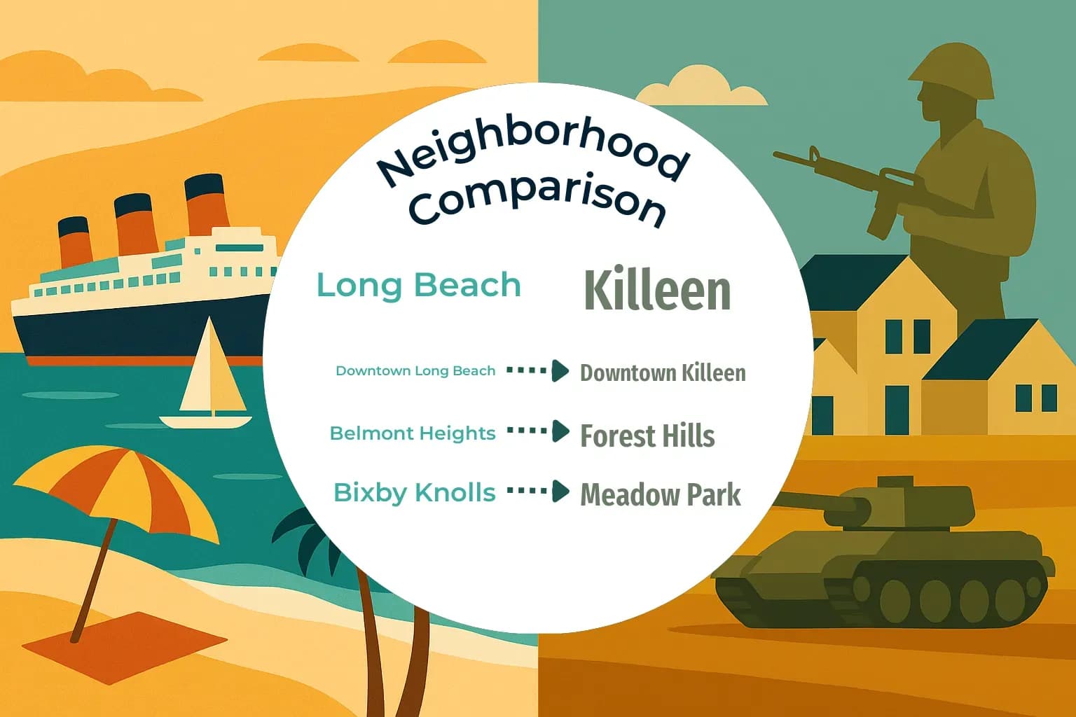 Long Beach vs Killeen Neighborhood Comparison